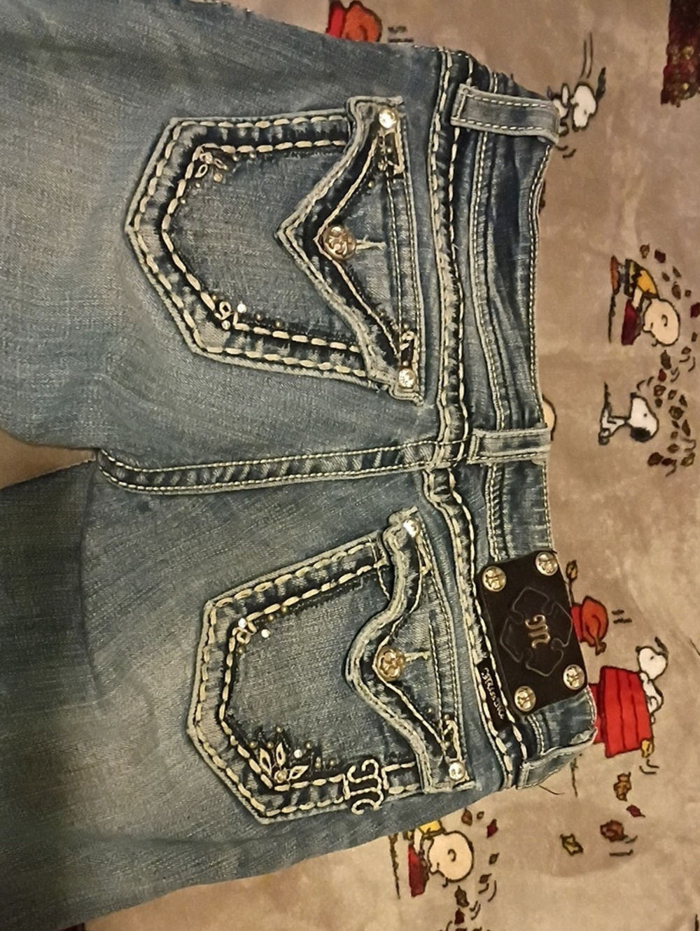 Miss Me Embellished Medium Blue Bootcut Jeans